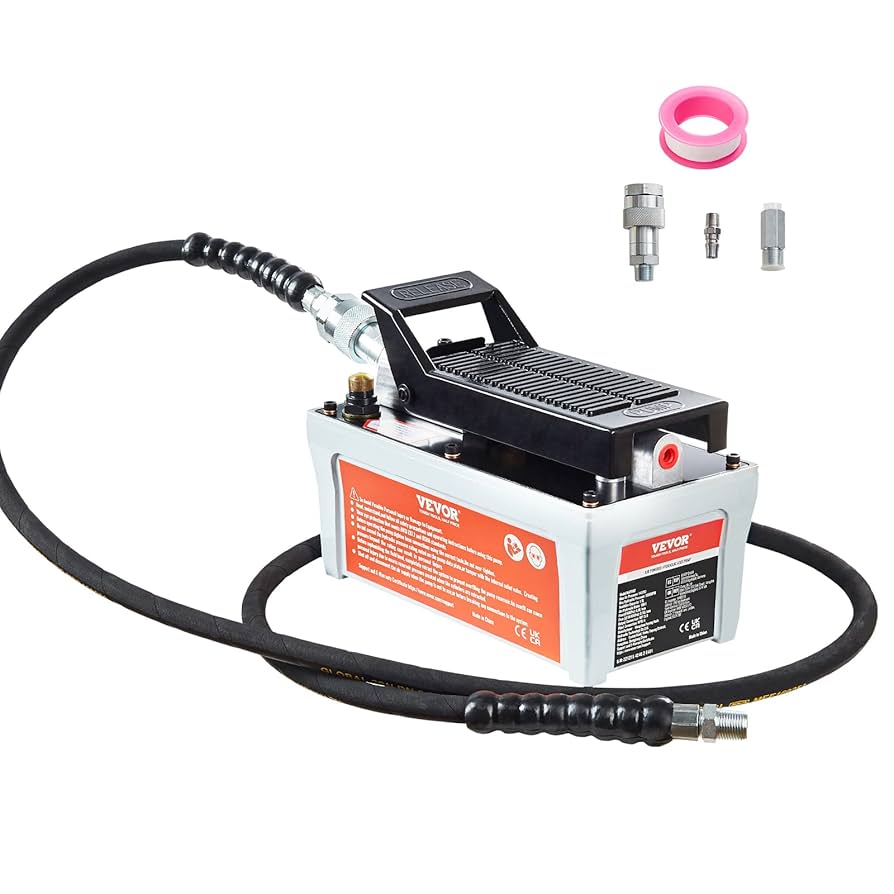 VEVOR Air Hydraulic Pump with 0.5 Gal Tank, 10000 PSI, Foot